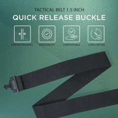 Adjustable Belt Men Discreet Unisex Invisible Heavy Duty Tactical Belt Men with Quick Release Buckle  High Quality Adjustable Training durable Tactical  Style Belt Riggers Heavy-Duty Adjustable Tactical Belt