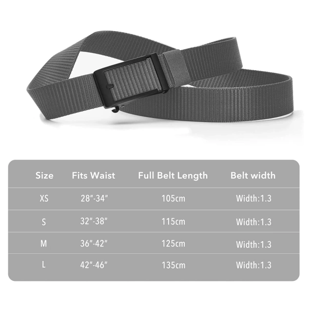 Wholesale Durable Ratchet Belts Nylon Web Belts Casual with Automatic Buckle Adjustable Golf Tactical Nylon Belt  Wholesale wear-resistant tactical belt Premium safety duty multifunctional tool kit outdoor mountaineering training belt