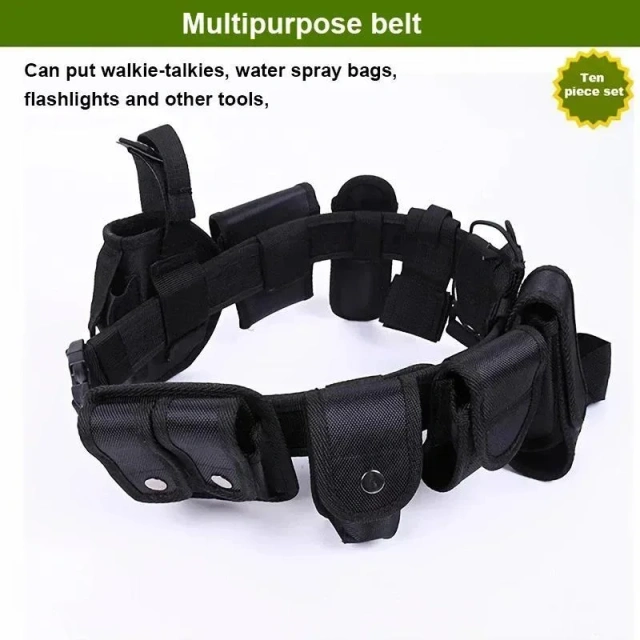Lightweight Versatile Must-have Quick-release Buckle Heavy Duty Tactical Belt Adjustable Nylon Multifunctional Tactical Belt Set  High Quality Training Sports Wear-resistant Tactical Belt Adjustable Quick Release Buckle Duty Belts