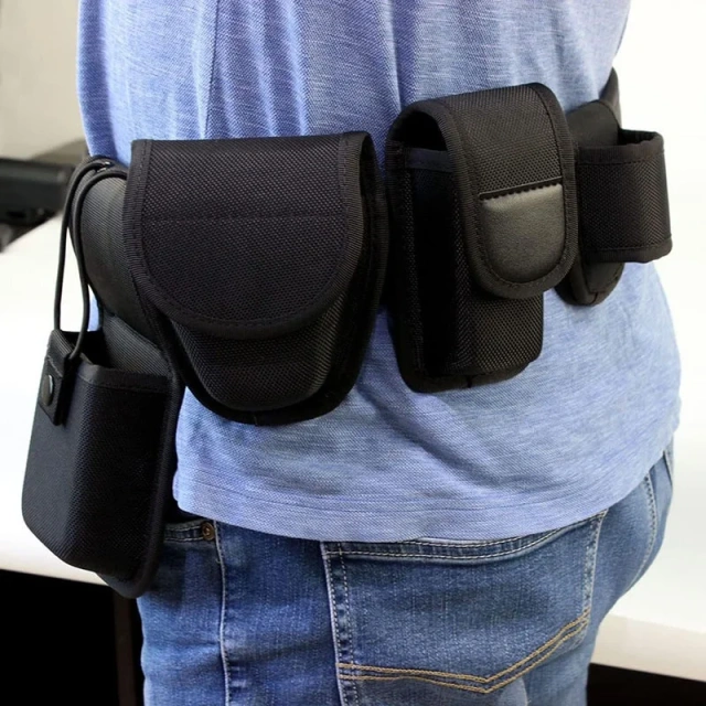 Lightweight Detachable Mountaineering Modular Equipment Tactical Duty Belts Kit with Pouches Duty Belt Rig Duty Gear Kit  Men's high-quality Training Durable Tactical Belt Heavy Duty Webbing Adjustable Style Nylon Belts