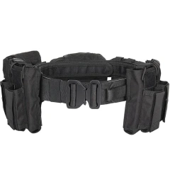 Outdoor Men Tactical Multi Function Heavy Duty Mountaineering High Density Material Belts Utility Belts with Pouches  Training durable Tactical Inner Belt Hook Loop Lining Inner Duty Belt for Men Waist Gear
