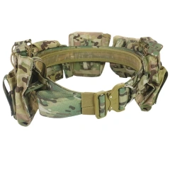 Outdoor Adjustable Tactical Practical Belt High Density Material Sets Duty Belts Utility Tactical Belts with Accessories Pouches  Wear-resistant Lightweight Fashionable Multifunctional Tactical Belt Durable Men's Canvas Ratchet Belt