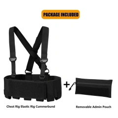 Elastic Tactical Chest Rig with Mag Pouch Outdoor Tactical Vest Chest Rig Heavy Duty Tactical Molle Chest Rig Tactical Camouflage Chest Rig Outdoor Hunting Tactical Chest Rig With Mag Pouch Tactical Molle Chest Rig Vest