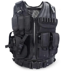 Training Vest Paintball Adjustable Soft Vest  Men Hunting Training Chest Rigs Training outdoors Breathable Paintball Holster Harness Bag Vest  Sports Training equipment Training Vest Fight Light Mini stab-proof Sports Training vest