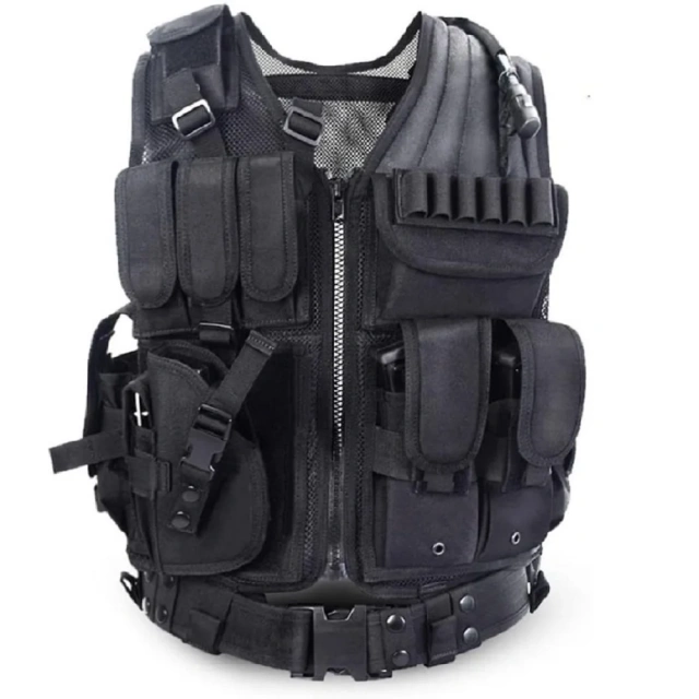 Training Vest Paintball Adjustable Soft Vest  Men Hunting Training Chest Rigs Training outdoors Breathable Paintball Holster Harness Bag Vest  Sports Training equipment Training Vest Fight Light Mini stab-proof Sports Training vest