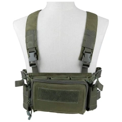 Wholesale Camouflage Tactical Vest Tactical Equipment Chest Rig Good Quality Tactical Chest Rig for Hunting Custom Tactical Hunting Vest with Molle Pouches High Quality Tactical Chest Rig Bag Tactical Molle Chest Rig Vest