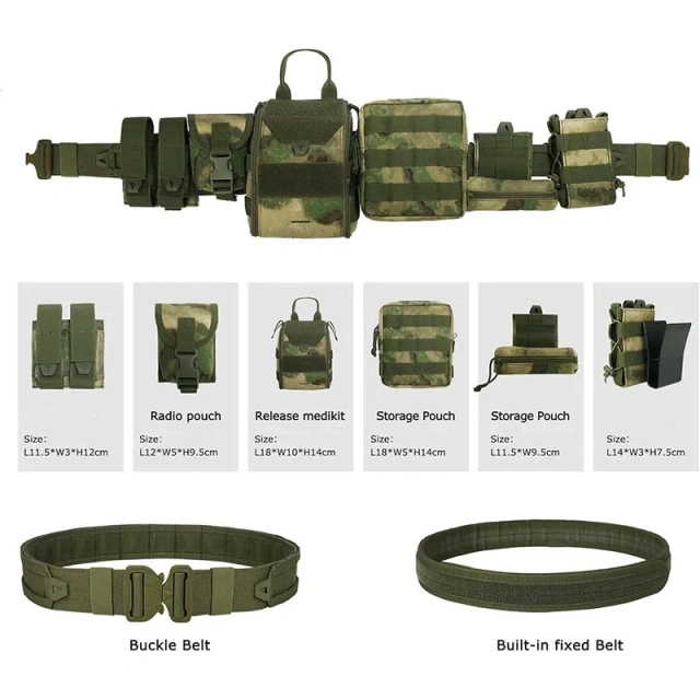Sport Enthusiasts Adjustable Modular Equipment Durable Duty Belt Quick-Release Tactical Belt Multifunctional Tactical Belts  Sport enthusiasts Adjustable Modular Equipment Durable Duty Belt Quick-Release Tactical Belt multifunctional Tactical Belts