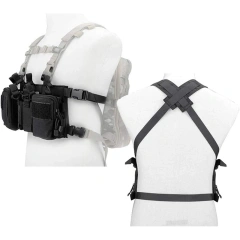 Wholesale Outdoor Tactical Camouflage Chest Rig for Training Tactical Molle Chest Rig Camouflage Tactical Chest Rig Vest Camouflage Tactical Chest Rig Vest Outdoors Tactical Chest Rig Quick Release Training Vest Tactical Chest Rig