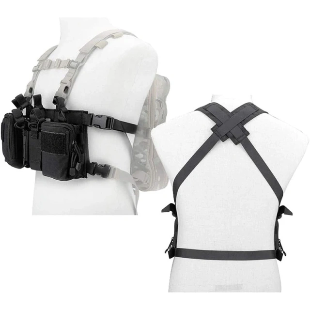 Wholesale Outdoor Tactical Camouflage Chest Rig for Training Tactical Molle Chest Rig Camouflage Tactical Chest Rig Vest Camouflage Tactical Chest Rig Vest Outdoors Tactical Chest Rig Quick Release Training Vest Tactical Chest Rig