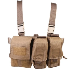 Tactical Equipment Chest Rigs Multi-pockets Tactical Pouch Chest Rig Outdoor Nylon Tactical Chest Harness Vest military Tactical Chest Pack Tactical Molle Chest Rig with Multi-Pockets Mag Pouch Training Tactical Vest