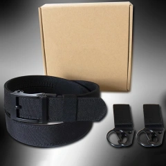 High Quality Adjustable Nylon Ratchet Belt Durable Multifunctional Concealed Carry Tactical Belt  Adjustable Training Nylon Web Work Belt with Automatic Slide Buckle Adjustable Men's Ratchet Tactical Belt
