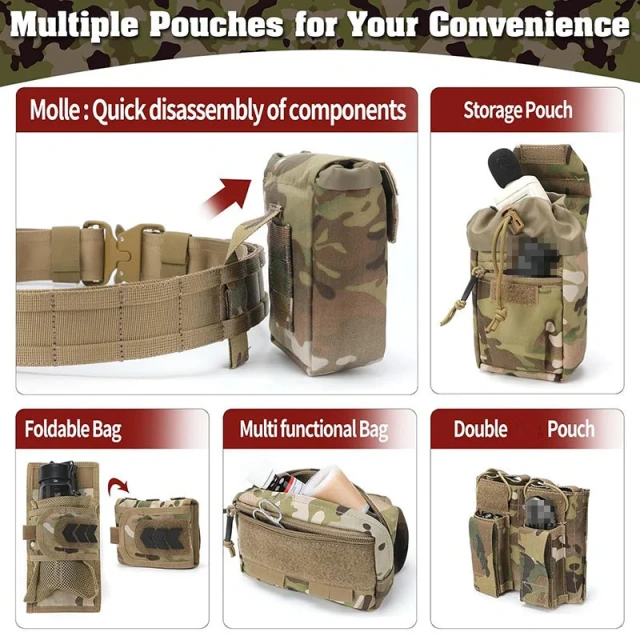 High Density Material Adjustable Outdoor Multifunctional Pockets Quick Release Tactical Heavy Duty Sport Enthusiasts Belt  Hot selling Breathable Waterproof Men Adjustable high-quality Nylon Release Durable Wear-resistant Tactical Belt