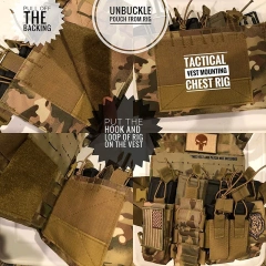 Hot Selling Training Chest Rig Vest Multifunctional Tactical Training Vest Wear-Resistant Tactical Vest for Training  Sports Training equipment security vest Lightweight Vest Adjustable Training durable outdoors security Training vest