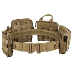 Detachable Camping Adjustable Outdoor Tactical Belts Multifunctional Eight Piece Set Detachable and Adjustable Training Belt  Lightweight Tactical Belt Riggers Belts Men and Women Quick Release Heavy Duty Men and Women Tactical Belt