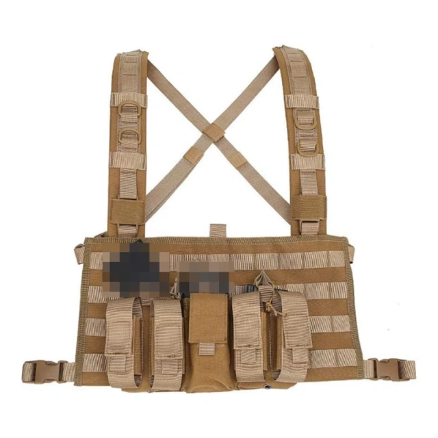 Outdoor Tactical Gear Molle Vest Pouch Bag Carrier Camouflage Tactical Chest Rig Heavy Duty Tactical Chest Rig Vest Hot Sale Detachable Adjustable Molle Tactical Chest Rig Vest Lightweight Tactical Chest Rig for Hunting Tactical Vest
