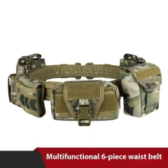 Durable Wholesale Hunting Equipment System Tactical Men Belt Waist Support Security Duty Wear-resistant Tactical Utility Belt  Fashionable Wear-resistant multifunctional Breathable Belt Duty Wear-resistant Quick Release Rigger Tactical Belt