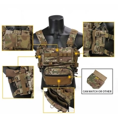 Durable Wholesale Tactical Equipment Vest High Quality Training Vest for Outdoors Breathable Thickened Tactical Hunting Vest Children Training Vest Nylon Shooting Hunting Clothes Assault Training Protective Vest