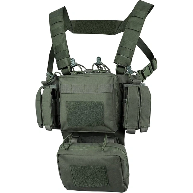 Field Equipment Tactical Vest Adjustable Detachable Tactical Molle Chest Rigs with Mag Pouch Durable Tactical Chest Rig Field Equipment Tactical Vest Adjustable Detachable Tactical Molle Chest Rigs with Mag Pouch Durable Tactical Chest Rig