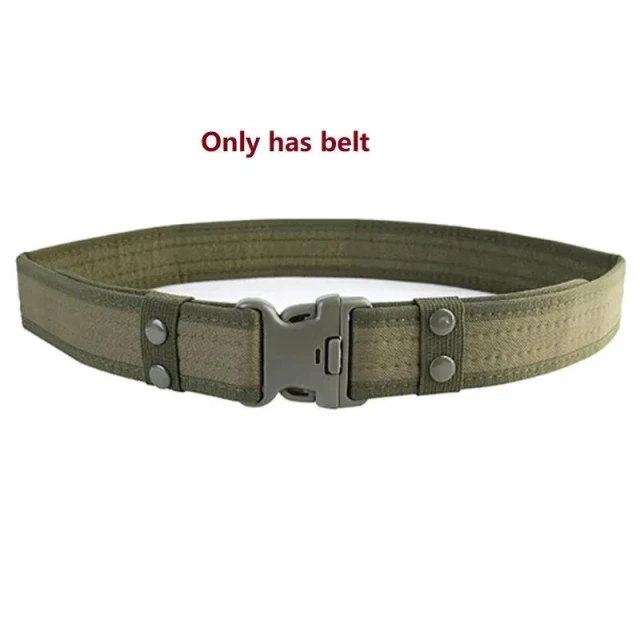 Premium Lightweight Tactical Flashlight Pouch Sets Mountaineering Multifunctional Utility Kit Belt Duty Belt Security Duty Belts  Durable Waterproof Men Nylon Web Work Belt with Quick Release Heavy Duty Buckle Wear-resistant Tactical Belt