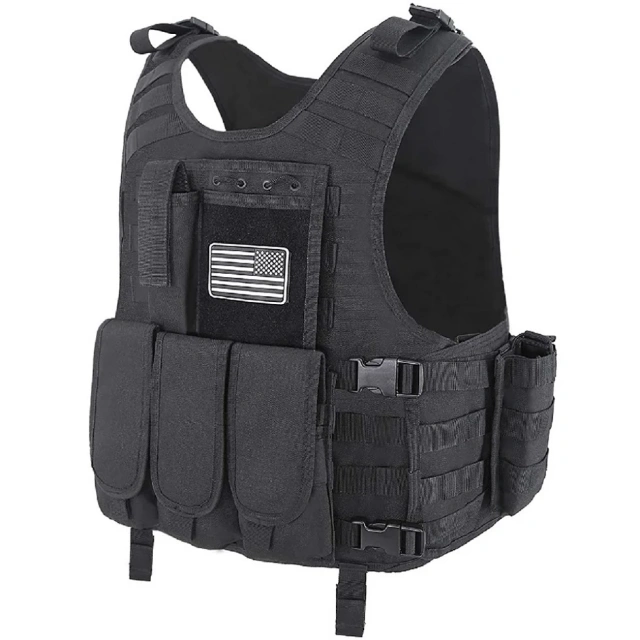 Training Paintball Vest Outdoor Equipment for Men  Outdoor Hunting Fishing Outdoor Training Vest Adjustable Chest Set Game Protective Vest   Hot selling Sports Training equipment security vest outdoors Breathable Training Vest