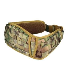 Breathable Adjustable Padded Pouch Multifunctional Waist Bag Duty Outdoor Belt Tactical Utility Belt with Holster  Wear-resistant Lightweight Hiking Hunting Pants Tactical Belt Stretch Nylon Web Quick Release Work Belt