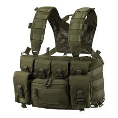 Custom Tactical Suppliers Vest for Hunting Good Quality Tactical Chest Rig Vests Outdoor Training Vest Chest Rig Camo Tactical Chest Rig Adjustable Detachable Tactical Molle Chest Rigs with Mag Pouch Tactical Hunting Vest