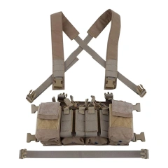 Tactical Chest Rig Vest Adjustable X Harness Hunting Vest with Mag Pouches for Training Tactical Chest Bag Rig Universal Tactical Chest Pack Rig Heavy Duty Nylon Tactical Chest Rig Adjustable Tactical Chest Rig with Mag Pouches