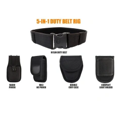 High Quality Modular Equipment Multifunctional Security Duty Equipment  Mountaineering Duty Web Belt Kit with Duty Tactical Belt  Multifunctional Individual Training durable Buckles Belt Straps Fully Adjustable Sports Training Tactical belt