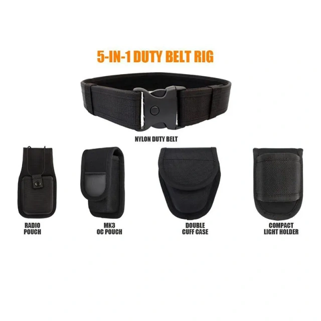 High Quality Modular Equipment Multifunctional Security Duty Equipment  Mountaineering Duty Web Belt Kit with Duty Tactical Belt  Multifunctional Individual Training durable Buckles Belt Straps Fully Adjustable Sports Training Tactical belt