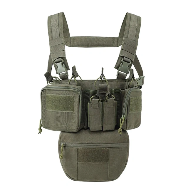 Tactical Vest Chest Rig with Magazine Pouch High Quality Tactic Chest Rig Vest for Men Tactical Chest Hanging Vest Hot Selling Lightweight Tactics Chest Rig with Mag Pouch Multifunctional Tactical Modular Vest Tactical Carry Chest Rig