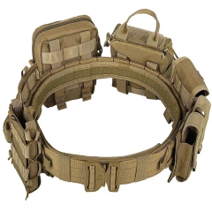 Fashionable Mountaineering Hunting Tactical Belt with Accessories Tactical Quick Release Rigger Belt Wholesale Heavy Duty Belts  Wholesale Adjustable Training  Web Belt Wear-resistant multifunctional Cotton Canvas Color Webbed Tactical Belt