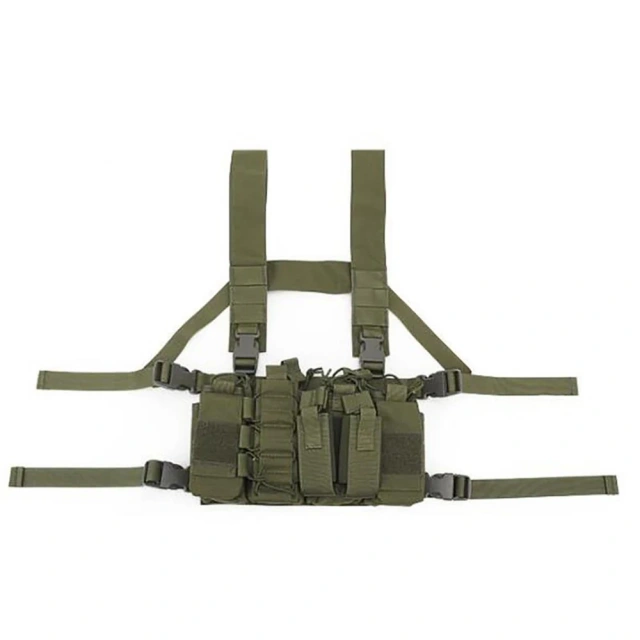 Outdoor Camouflage Chest Rig Bags New Men Women Protective Tactical Vest Soft Tactical Chest Rigs with Pouches military Tactical Chest Rig Hunting Vest Camo Tactical Chest Rig With Mag Pouch Heavy Duty Training Rig