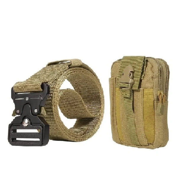 Molle Pouch Belts with Heavy Duty Quick Release Metal Buckle Security Molle Waist Bag Waist Work Tactical Belt  Camping and Everyday Use Tactical Security Duty Belts Multifunctional Flashlight Pouch Sets Utility Kit Belt Duty Belts