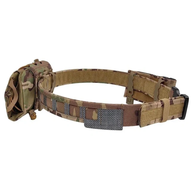 High Quality Durable Multifunctional Modular Equipment Outdoor Sport Enthusiasts Tactical Belt Hunting Belt with Medical Pouch  High Quality Men Fashionable multifunctional Tactical Belt Wear-resistant Durable Stretch Nylon Web Tactical Belt