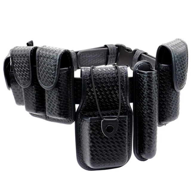 High Density Outdoor Material Multifunctional Duty Web Training Belt Rig with Handcuff Case Duty Belt Tactic Waist Belts  Fashionable Men's Lightweight Training Juniors Casual Braided high-quality Durable Canvas Woven Fabric Tactical Belt