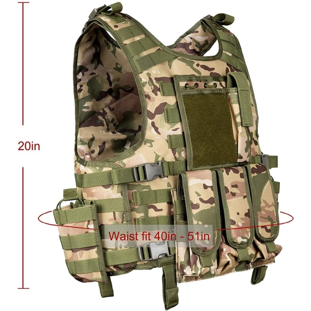 High Quality Outdoors Training Vest Outdoors Breathable Tactical Vest for Outdoor Adjustable Lightweight Tactical Hunting Vest Hot selling lightweight outdoors Training Vest Quick Release Vest Training Paintball Vest