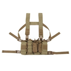 Tactical Gear Chest Rig Vest Bag Tactical Vest Chest Rig with Magazine Pouch Heavy Duty Molle Tactical Vest Custom Tactical Chest Rigs Tactical Chest Hanging Vest with Magazine Pouch Camouflage Molle Chest Rigs