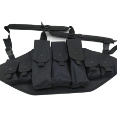 Outdoor Tactical Chest Rig with Pouch Bag Carrier Tactical Chest Rig Vest for Training Tactical Camouflage Chest Rig Customized Tactical Molle Harness for Outdoor Heavy Duty Tactical Chest Rig Harness Vest Training Mini Rig