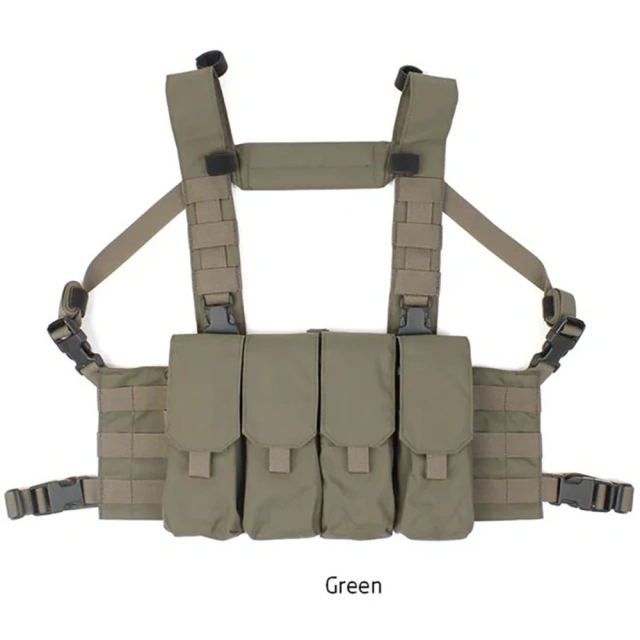 Wholesale Tactical Quick Release Chest Rig Vest High Quality Tactical Mole Vest Chest Rig Tactical Hunting Vest Bag Training Equipment Hunting Chest Vest Tactical Vest MOLLE Chest Rig Quick Release Tactical Belly Chest Rig