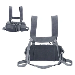 Outdoor Wear Resistant Hunting Vest Tactical Chest Rig Bag Molle Vest Tactical Camouflage Chest Rig Customized Tactical Chest Rig Training Vest Tactical Vest Micro Chest Rig with Pouches Tactical Molle Chest Rig