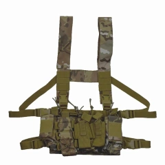 Customized Outdoor Hunting Training Vest Chest Rig Heavy Duty Tactical Rig Vest with Mag Pouch Tactical Chest Vest Rig Top Selling Tactical Accessories Camouflage Chest Rig Multipurpose Tactical Chest Rig Outdoor Soft Tactical Chest Rigs