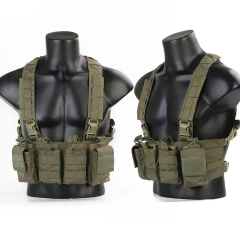 Customized Camouflage Carrier Chest Rig Chest Rig for Outdoor Good Quality Tactical Chest Hanging Vest Hot Selling Outdoor Tactical Hunting Gear Chest Rig Heavy Duty Tactical Vest Chest Rig Protective Tactical Chest Rig