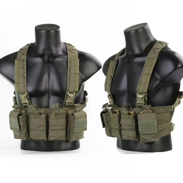 Customized Camouflage Carrier Chest Rig Chest Rig for Outdoor Good Quality Tactical Chest Hanging Vest Hot Selling Outdoor Tactical Hunting Gear Chest Rig Heavy Duty Tactical Vest Chest Rig Protective Tactical Chest Rig
