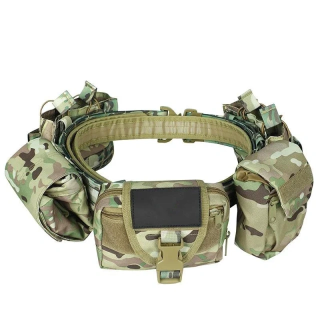 Wholesale Adjustable Outdoor Modular Tactical Belt Sets Duty Belts Utility Belt with Accessories Pouches Security Equipment  Elastic Braided Stretch Men Golf Casual Jeans Belts Woven Nylon Work Belts Men Pants Shorts Tactical Belt