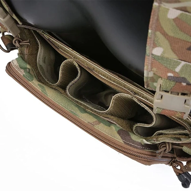 Tactical Micro Chest Vest Mini Style Tactical Chest Rig Multifunctional Camouflage Chest Rig for Unisex Outdoor Tactical Chest Rig Vest Camouflage Hunting Tactical Chest Rig With Magazine Pouch Tactical Camouflage Chest Rig