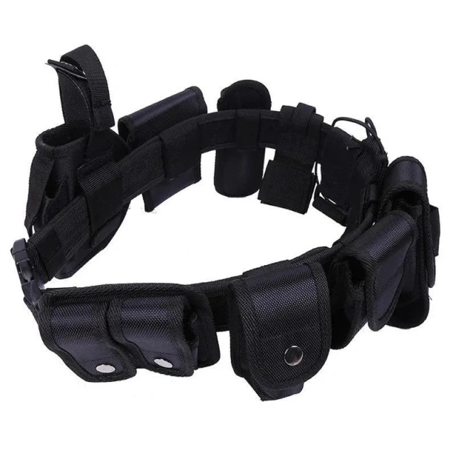 Outdoor Tactical Multi-functional Waist Belt Practical Mission Waist Support Bag Hunting Training Equipment Tactic Waist Belt  Wear-resistant Lightweight Men's Tactical Belt Heavy Duty Webbing Adjustable Nylon Belts with Metal Buckle