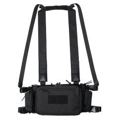 Outdoor Utility Tactical Chest Rig With Magazine Pouch Quick Release Camouflage Molle Vest Tactical Camouflage Chest Rig Customized Heavy Duty Tactical Style Chest Rig Wide Harness Tactical Vest Chest Hanging Tactical Chest Rig for Hunting