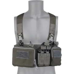 Tactical Chest Pack Tactical Molle Chest Rig with Multi-Pockets Mag Pouch Good Quality Tactical Rig Vest Outdoor Tactical Chest Mini Rig Multifunctional Adjustable Tactical Vest with Mag Pouches Camo Tactical Vest Rig