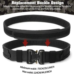 Premium Multifunctional Camping and Everyday Use Quick-release Buckle Waist Belt Quick Release Tactical Heavy Duty Belt  Wear-resistant Breathable Casual multifunctional Wear-resistant Canvas Web Tactical Belt Men with Flip Top Buckle