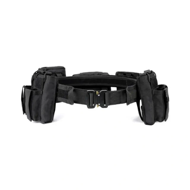 Outdoor Tactical Waist Belt Tactical Unloading Belt with Pouches Hunting Equipment Wallet Waterproof Outdoor Tactical Bag Pack  Adjustable Wear-resistant Tactical Belt Lightweight stab-proof Buckle Double sided Nylon Strap Ratchet Belts